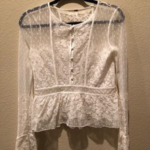 Free people lace blouse